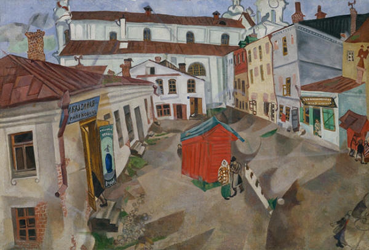 Marktplatz in Vitebsk zeitgenössischen Marc Chagall Ölgemälde